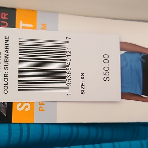 ZEROXPOSUR BRAND WOMEN'S TROPICAL BLUE AND BLACK TANKINI WITH BRA SIZE XS - Picture 7 of 14